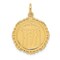 14K Gold Registered Nurse Disc Charm Pendant Jewelry 25mm x 20mm